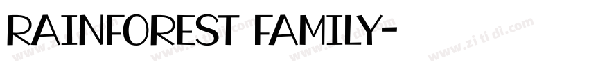 RAINFOREST FAMILY字体转换